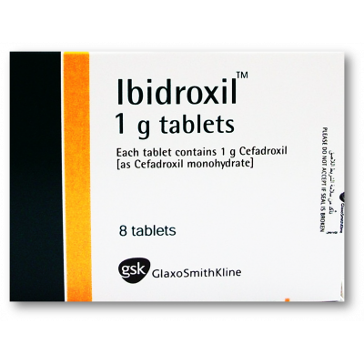 IBIDROXIL 1 GM ( CEFADROXIL ) 8 FILM-COATED TABLETS